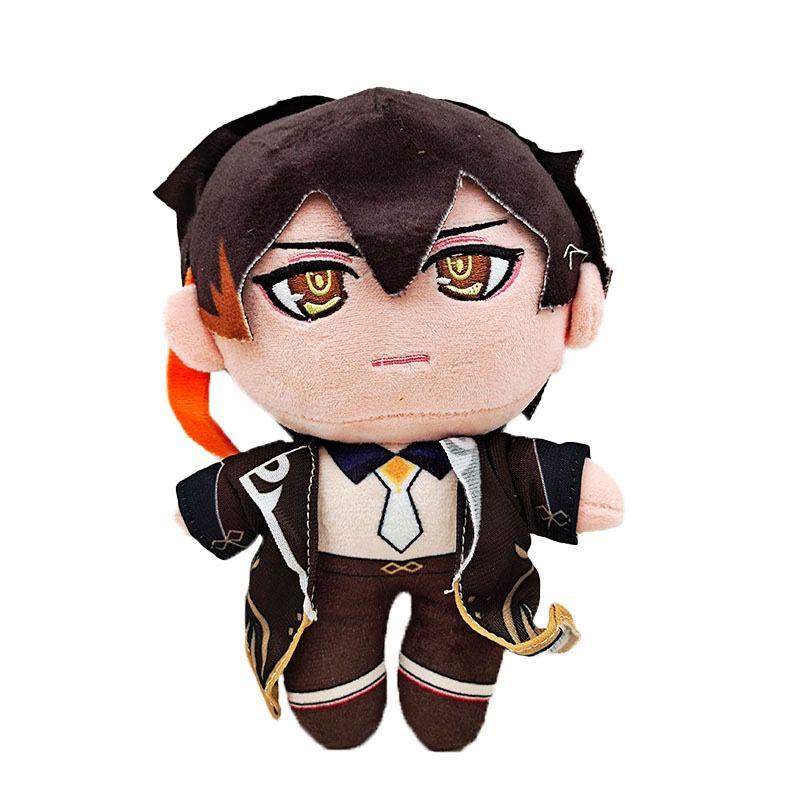 

Плюшевая игрушка Genshin Impact Скарамучча Аниме Горо Чжун Ли Ху Тао Плюшевая кукла Zhongli