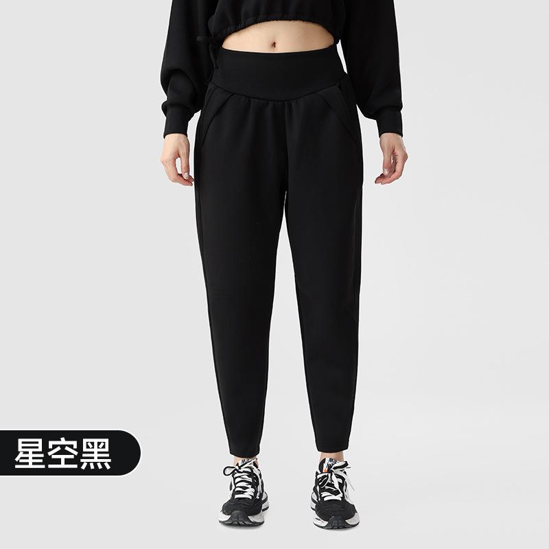 

Спортивные штаны, спортивные брюки, женские весенние из дышащего материала для бега, свободные повседневные брюки, зауженные к низу спортивные штаны, для фитнес-тренировок L/XL