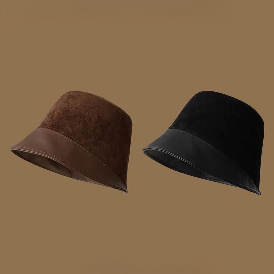 Retro wysokiej klasy styl gładka osłona twarzy mały kapelusz typu bucket kobieta