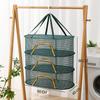 Multifunctional Portable Foldable Muti-layer Hanging Drying Net for Dry Goods Vegetable Fruit Herbs Clothing Non-toxic Polyester