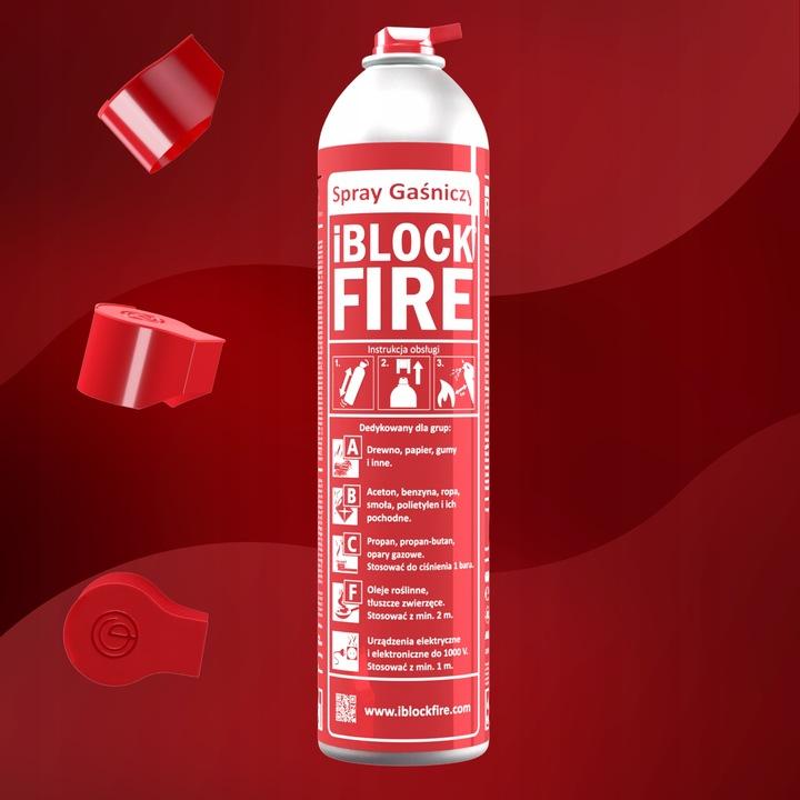 Domowy Spray Gaśniczy Abcf+E Bio Iblockfire Gaśnica Do Domu/Samochodu/Biura
