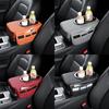Organizator Universal pentru Consola Centrală Auto - Husă Cotieră din Piele PU cu 2 Buzunare Laterale și 2 Suporturi pentru Pahare, Depozitare Multifuncțională pentru Telefon, Sticlă de Apă