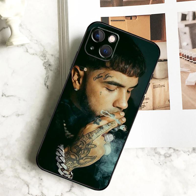 Anuel AA Case For iPhone 11 12 13 14 15 16 Pro Max Plus 12 13 Mini X XR XS Max 7 8 Cover Coque