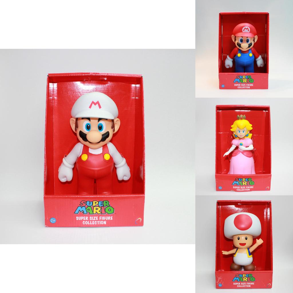 Wysokiej jakości figurki akcji Super Mario Bros 9-calowe z pudełkiem detalicznym