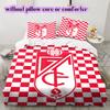 Granada CF football Pattern Bedding,Quilt Set Quilt Cover Pillowcase Home Birthday Gift (1*duvet cover+2*pillowcase,without core)