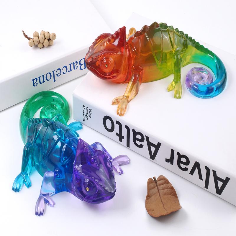 Silikonowa Forma Kameleona Jaszczurki 3D DIY Rękodzieło Gad Żywica Epoksydowa Gipsowe Formy Odlewnicze Dekoracja Domu