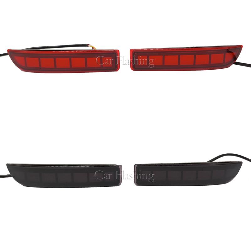 Car LED Rear Bumper Reflector Lights For Toyota RAV4 2006-2012 For PREVIA Alphard 2010-2012 Brake turn signal lamp