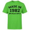 Made in 1982 All Original Parts TShirt 43rd Birthday Unisexs Gift Ideas