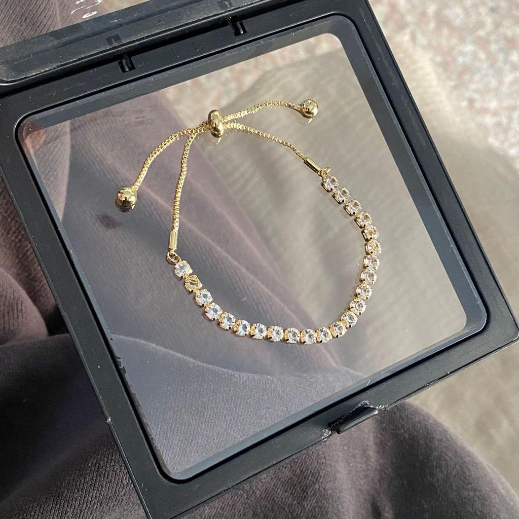 New 2023 Elegant Moissanite Diamond Bracelet for Women - Cold Style Niche Design