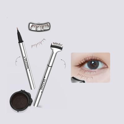 Lower Eyelash Stamp Maquillage Professionnelle Eyelash Seal Eyeliner Pen Waterproof And Sweat Proof Eye Liner 2 In 1