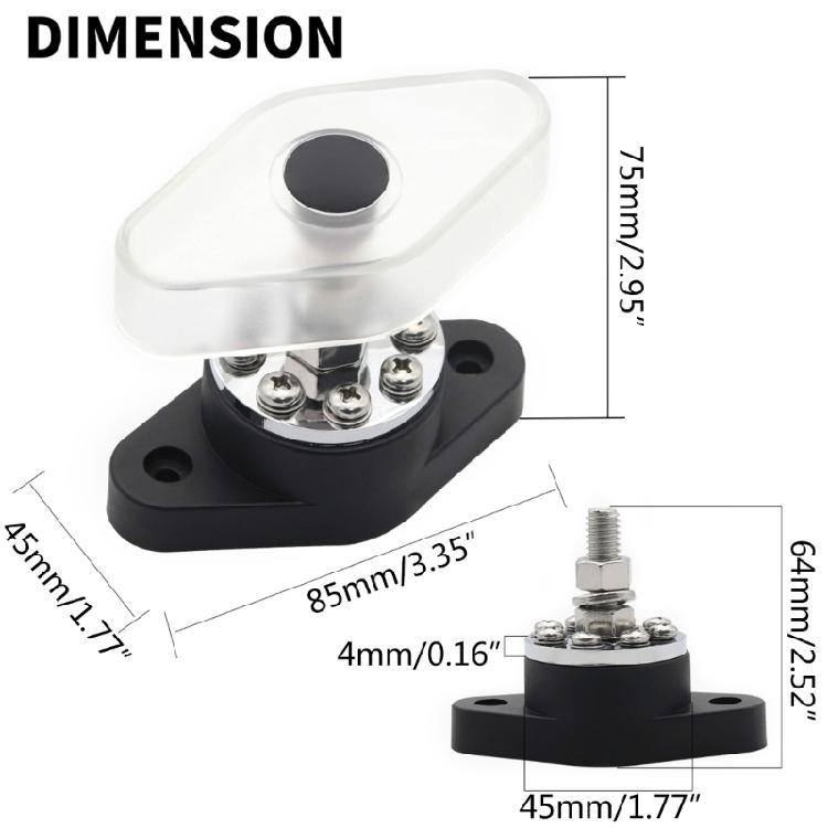 180A 300A Bus Bar Ground Power Distribution Block Terminals for Car Pickup Boat