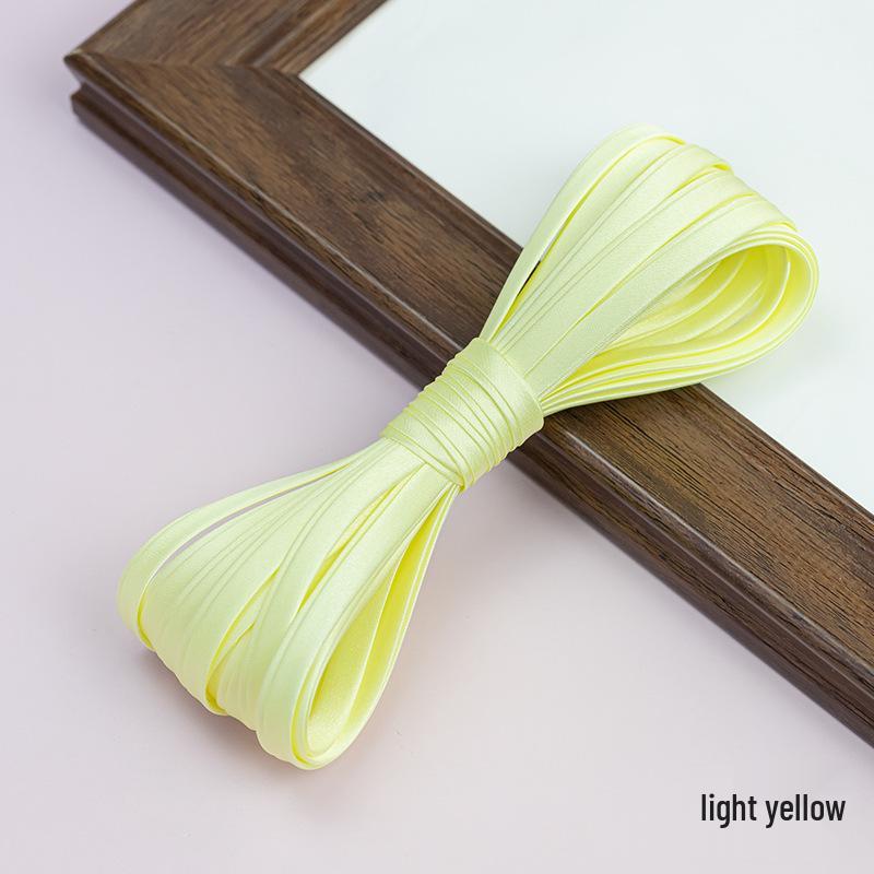 Hengmeihe Satin Cheongsam Paspelband - 0,6 cm Bügelfreie Saumeinfassung für Bekleidungszubehör