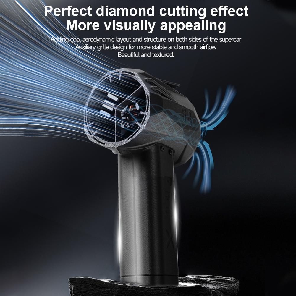 750W X64 PRO Car Violent Air Blower Mini Handheld Turbo Jet Fan Brushless Motor Instantaneous Thrust 1.5kg/s 350km/h Air Duster