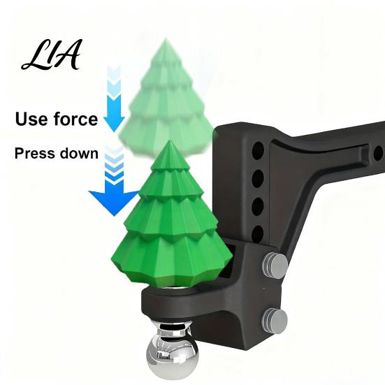 Durable Hitch Cover 3D Printed Christmas Tree Trailer Coupling Cover, Tow Ball Protective Cap, Universal Accessory for Truck SUV Holiday Decor