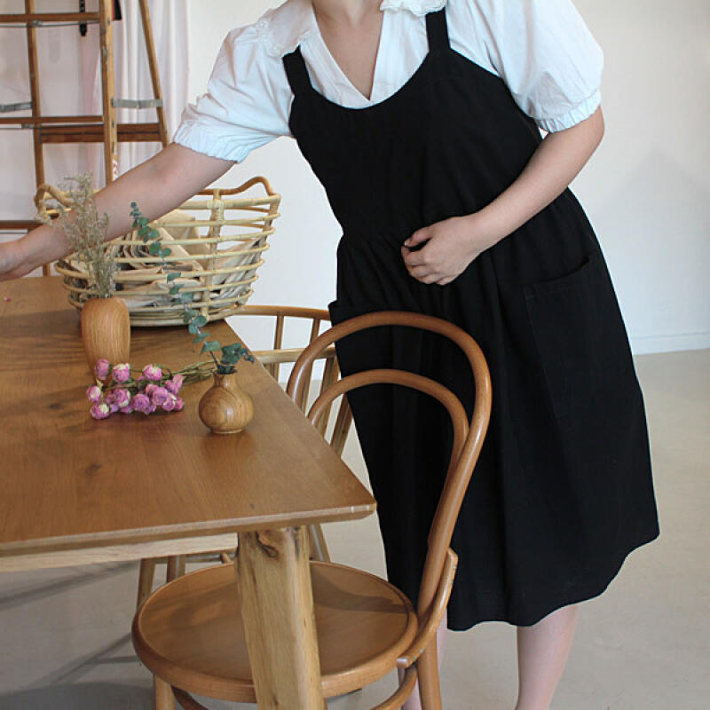 Luna Belle bomullslinneförkläde