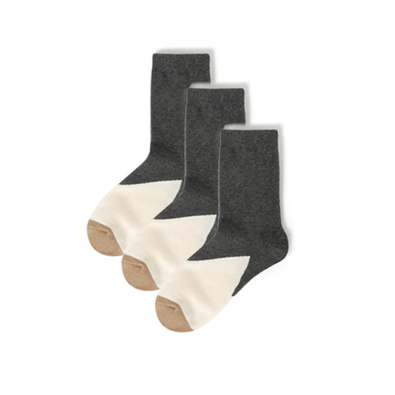 

Abiruz Women s Casual Socks WBT-37 Gray 3-Piece Set Woman(220~250mm)