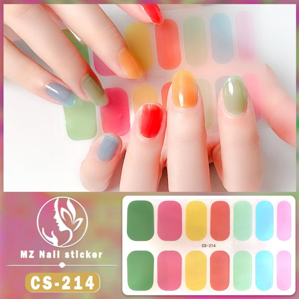 Waterproof No-bake Gel Nail Polish Film Full Sticker Japanese and Korean Style Love Nail Art Film Paper Nail Film Paper Patch