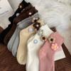 New Cute Socks Warm Thickened Three-dimensional Floral Socks Worn with Shark Pants Merino Wool Socks Winter Socks