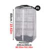 1PC Zippered Parrot Cage Mesh Cover Dust Breathable Design for All Cage Shape Reusable Pet Parrot Bird Cage Cover for Home Decor