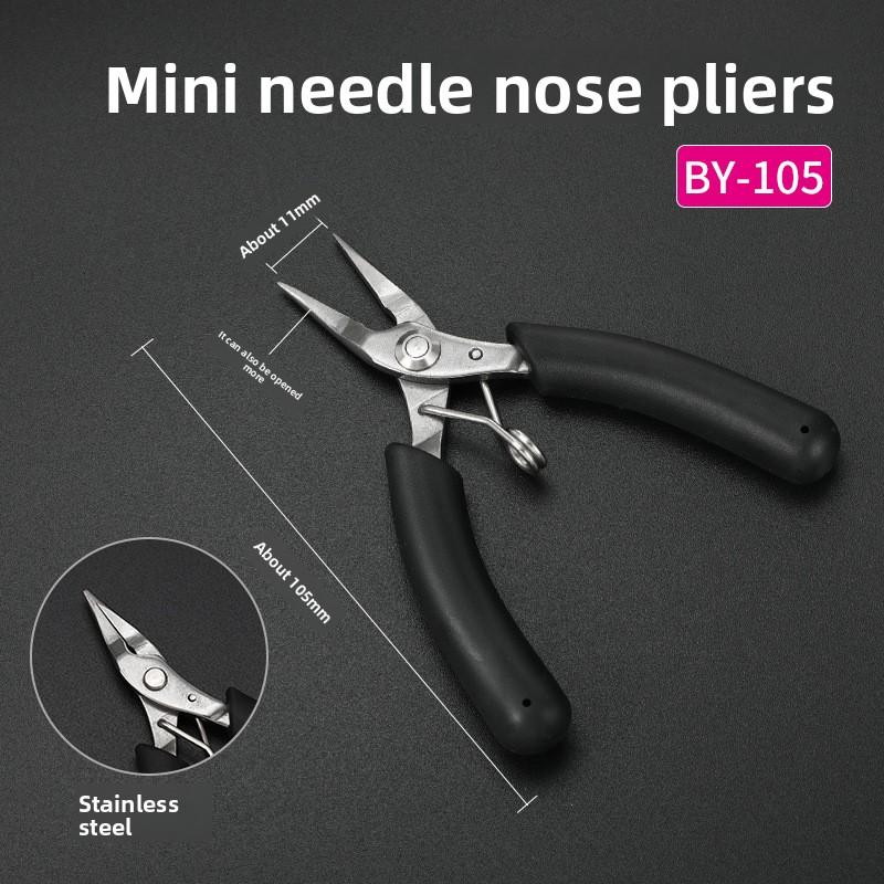 Mini Pointed Nose Pliers Model Pliers,1 Pair,Wire and Cable Cutter,Metal,Horizontal Pliers,Convenient, Durable and Reliable Tool