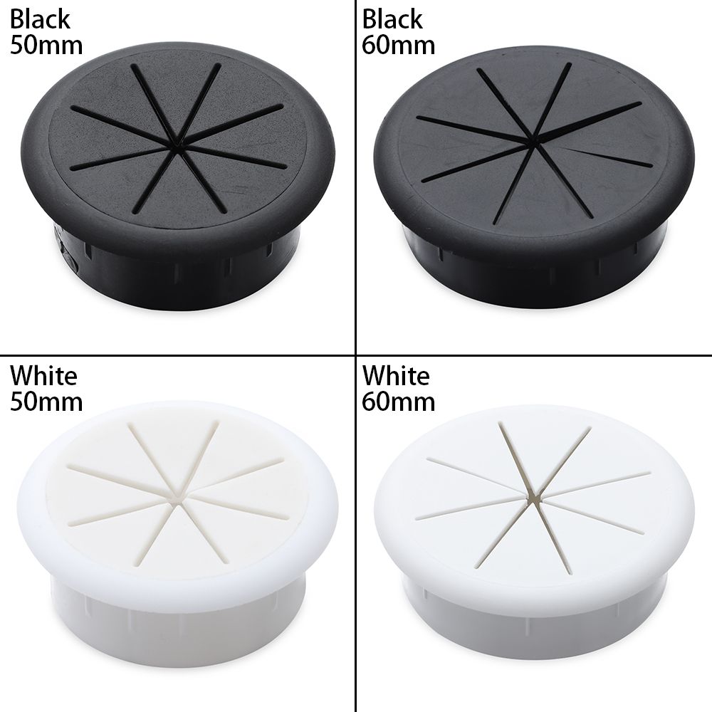 Table Furniture Threading Box Cover Line Outlet Port Wire Hole Cover Desk Cord Grommet Cable Organizer