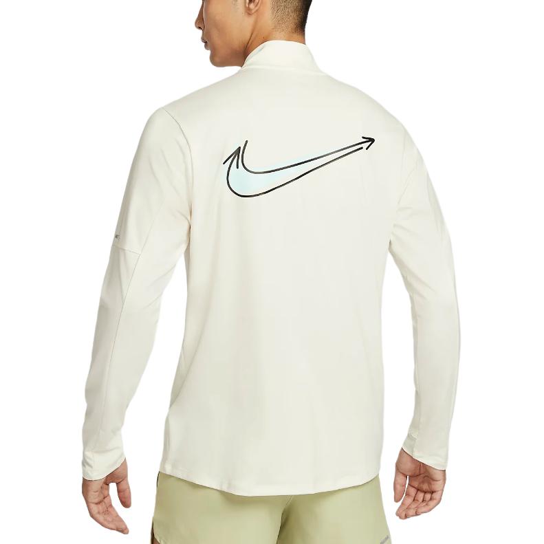 Nike Element Logo Print Quick-Dry Sun Protection Running Comfortable Long Sleeve T-Shirt Men Tops Sail HQ4733133