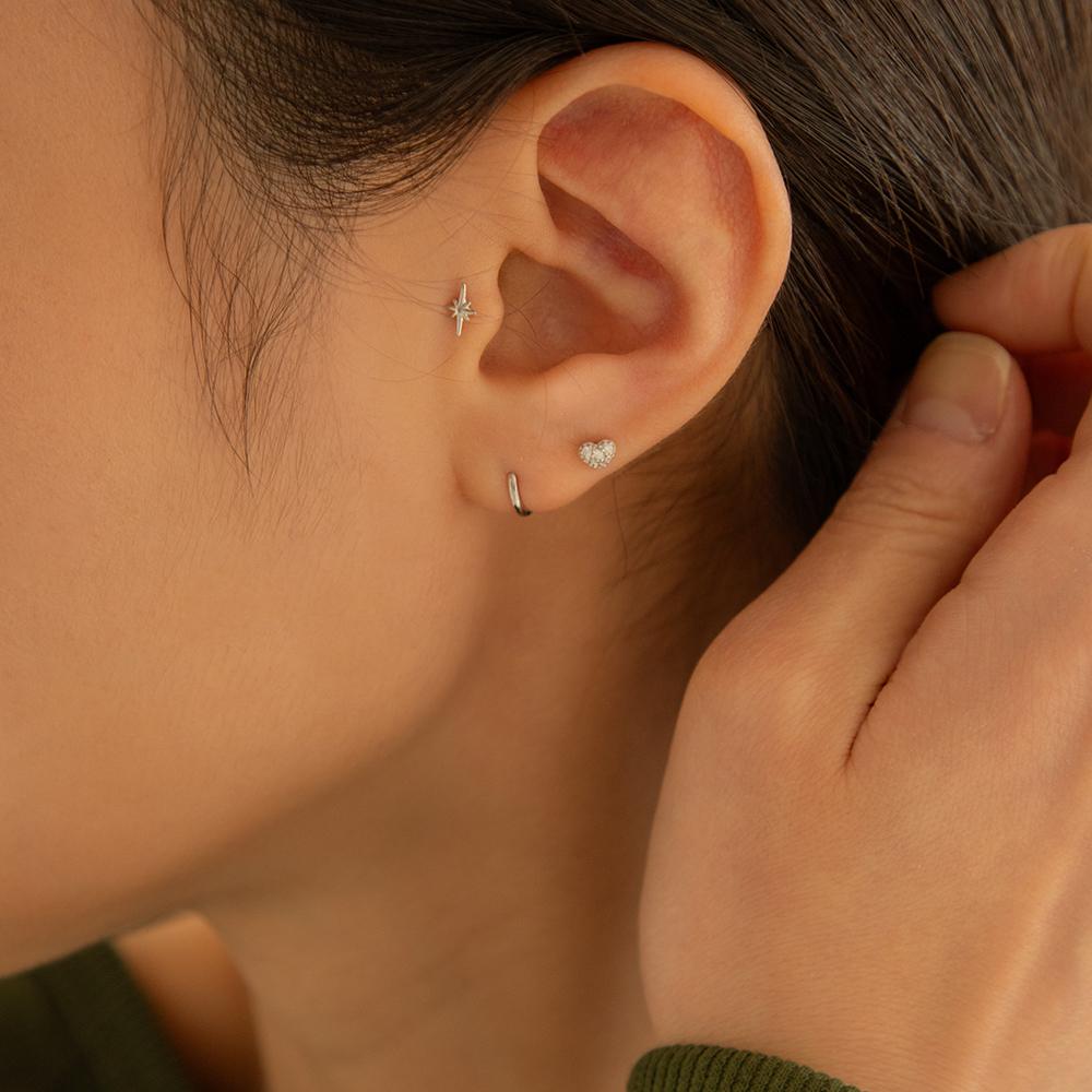 Lunne 14K Mika Heart Piercing (14K Gold) #Lfpi27