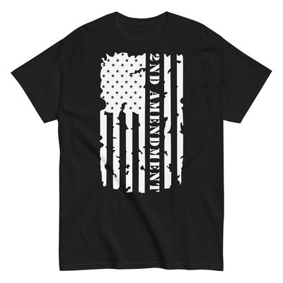 Patriotisches 2. Zusatzartikel USA Flagge Unisex T-Shirt