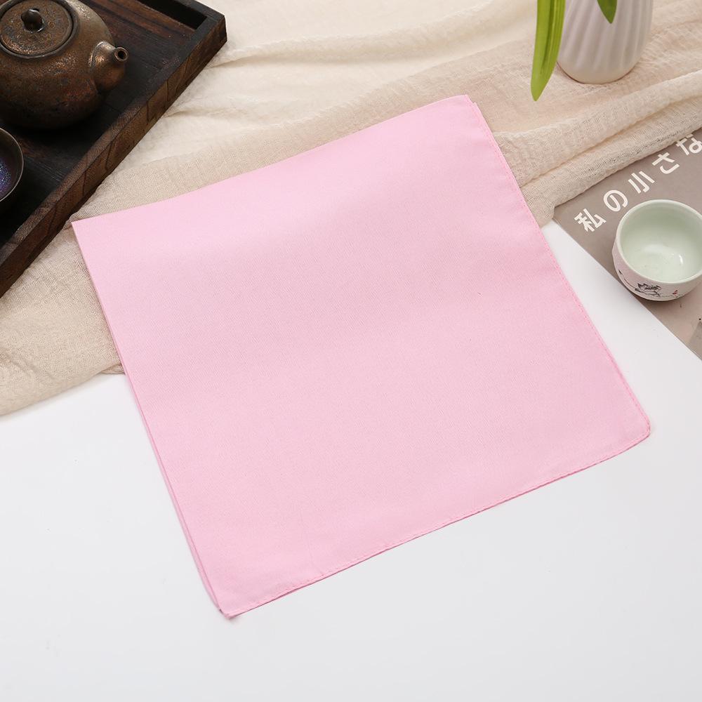Unisex Color Polyester Square Scarf – Versatile Headwrap, Neck Scarf and Decorative Accessory for Men and Women