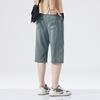 Ultra-thin Tencel Denim Shorts For Men, Cool, Loose, Straight, Casual, Versatile, Three-quarter Shorts, Summer Trend