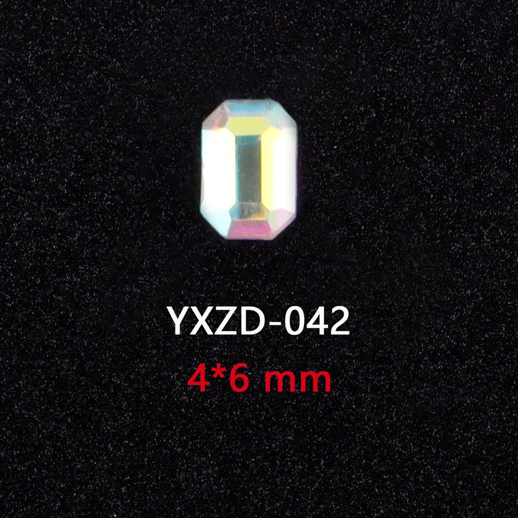 AB Farbe Flachboden Speziell geformter Diamant Symphonie Liebe Stern Schmetterling Nagel Glas Nagelkunst Tragen Nagel Kleiner Schmuck