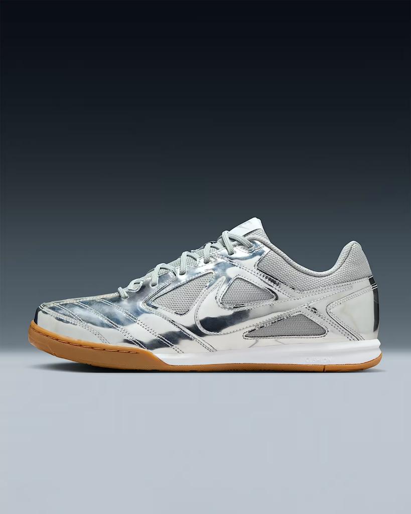 IB3566-001 Nike Gato LV8 Metallic Silver White Gum Light Brown (Men's)