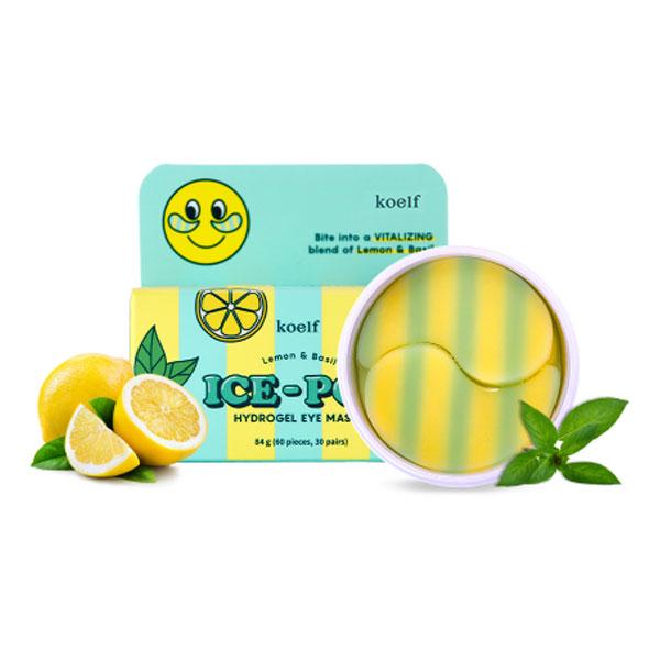 Koelf Parche de Hidrogel para Ojos Limón Albahaca Paleta de Hielo