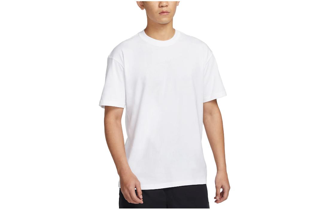 

Nike T Shirts Men s White Crew Neck Moderate Straight Fit DZ2887-100 XL