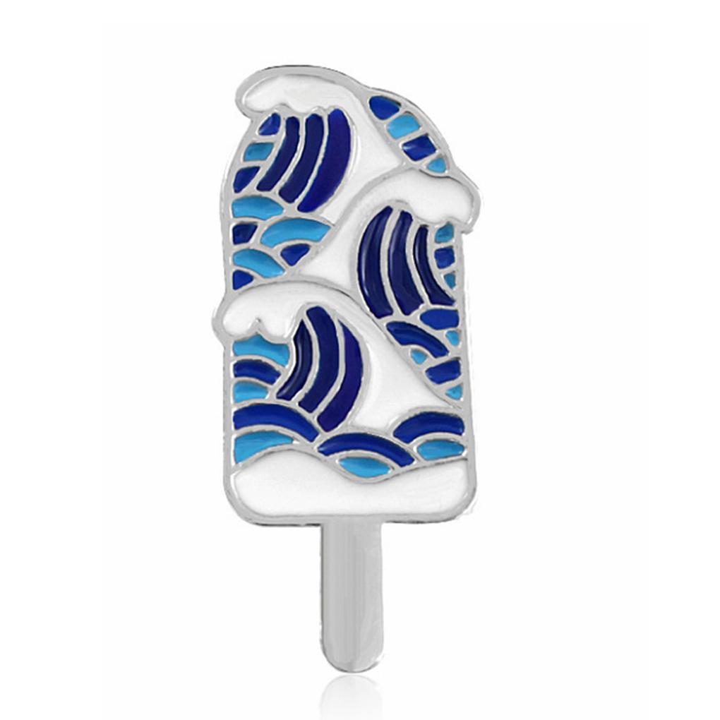 

Brooches Cartoon Cream Style Funny Summer Waves Lapel Umbrella Ice Pins Gift Jewelry Enamel Whale Badge for Clothing