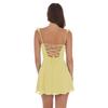 Women's Casual Sleeveless Corset Ruffle Straps Short Dresses