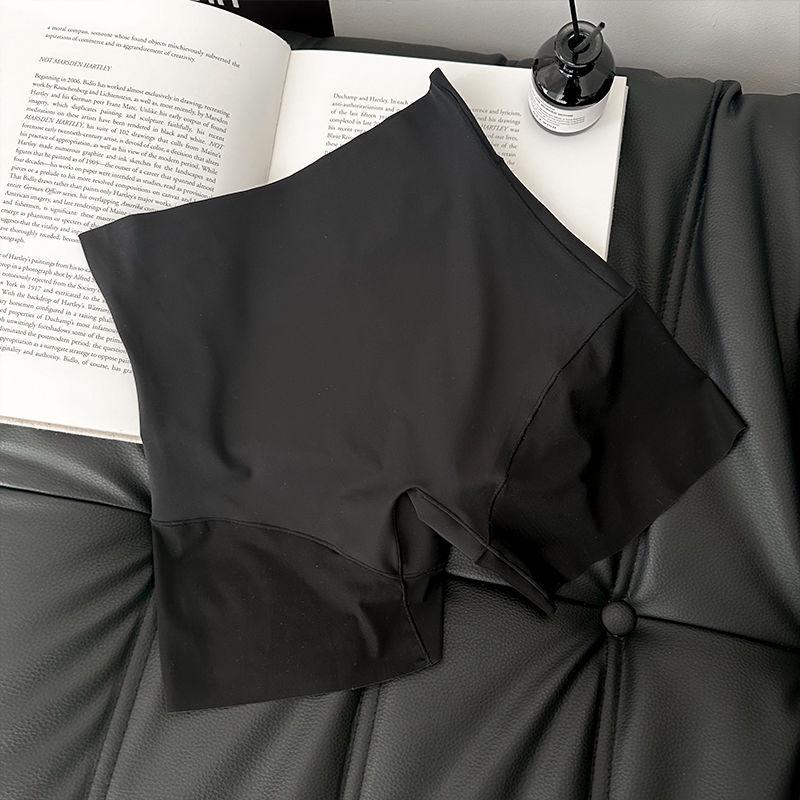 Pantalones Cortos de Seguridad de Seda de Hielo de Cintura Alta para Control de Abdomen de Mujer 2025: Sin costuras, Transpirable y Anti-Exposición