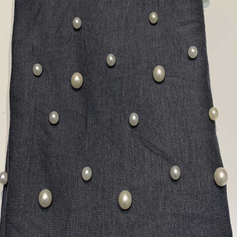 New Elastic Muslim Women Jersey Hijab Cotton Twist Turban Caps Female Head Scarf Wraps Pearls Turbante Mujer India Hat