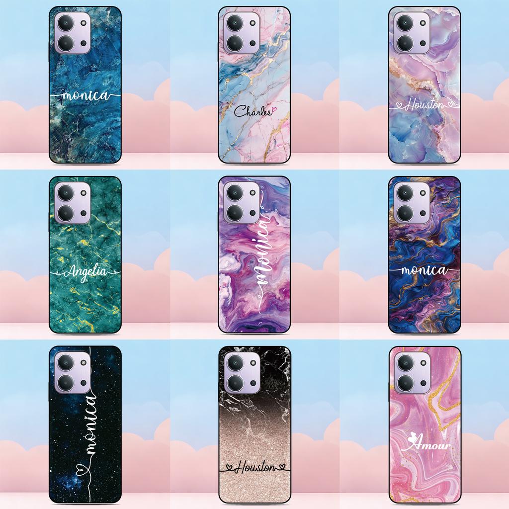 Customized Name Phone Case For Xiaomi Poco C85 C85x C40 M7 C71 14T Redmi 15C A7 A5 4G 11A 13C 12C Note 15 14 11 12 Pro 5G Cover