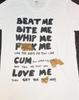 Adam Ant / Siouxsie 'BEAT ME BITE ME'. 1977 T-Shirt (adam & The Antz)