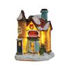 Christmas Village LED Lighted Village Houses,Christmas Village Collection Indoor Room Decor Collectible Buildings