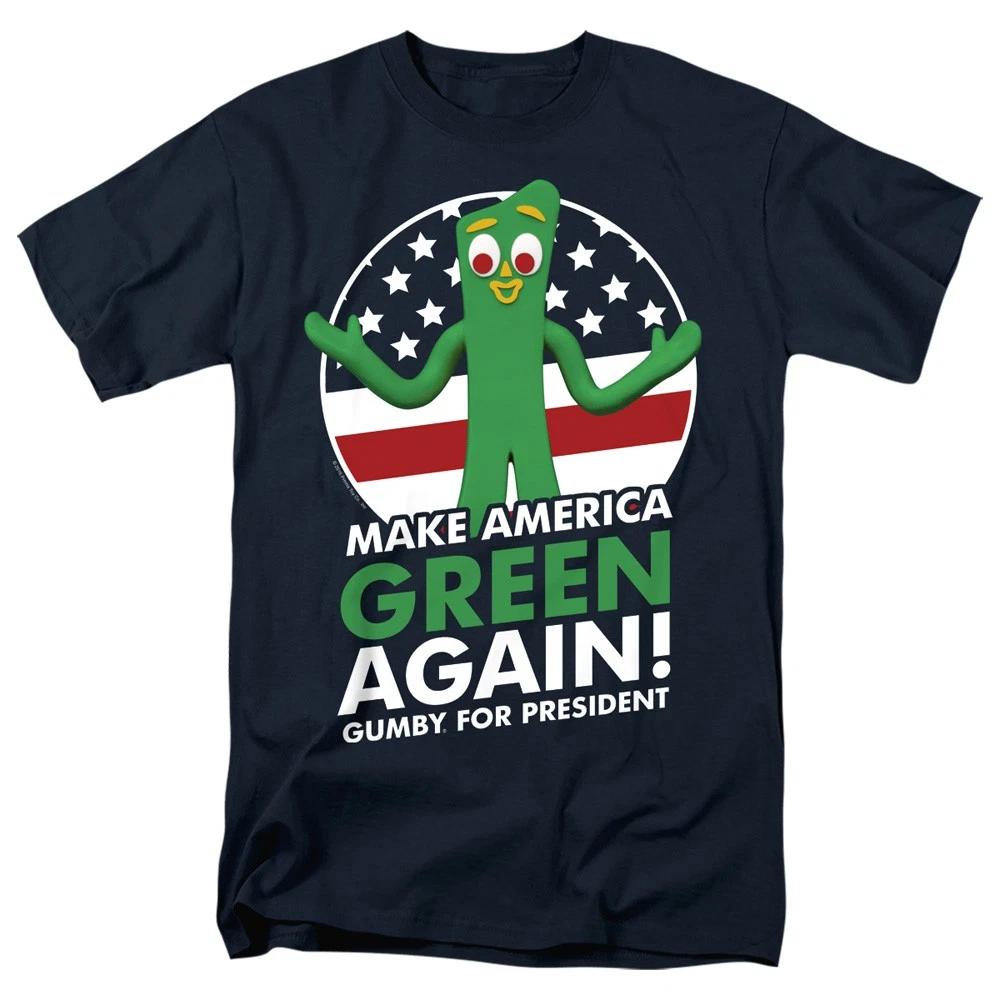 Gumby - For President - Unisex Short Sleeve Children s T-shirt - Blue 160