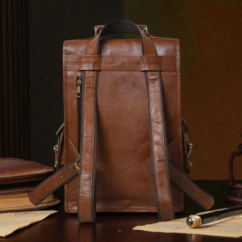 Men Travel Backpack, Personalized Leather Backpack For Women, Personalized Christmas Gift, Unisex Rucksack, Backpack for Men, Woman Backpack