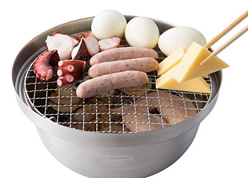 Coleman Compact Smoker with Wood Chips, Silver, Approx. 23.5mm Diameter x 20.5mm