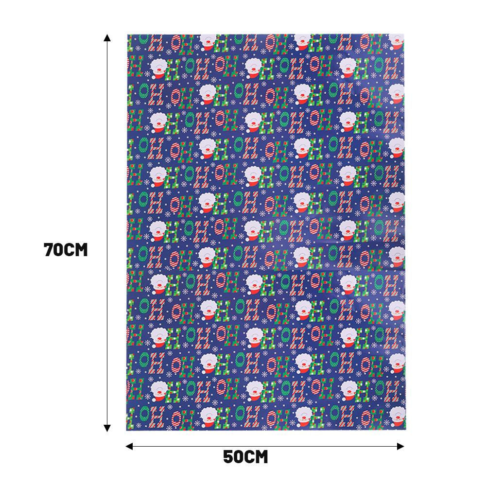 

Новая Рождественская Упаковочная Бумага Санта Клаус Снежинка Лось Рождество Новый Год Упаковочная Бумага Праздничная Атмосфера Украшение 50 x 70cm