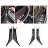 Svart kolfiber innerdörrhandtag draghandtagsskydd för BMW X3 X4 G01 G02 2018-2024