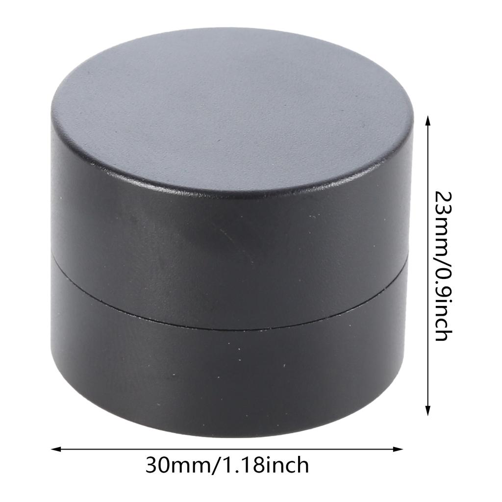 Round Cue Tip Chalk Holder Aluminum Magnetic Billiard Pool Chalks Carrying Case Replacement Billiard Accessories