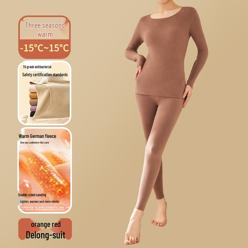 Seamless Thermal Fleece One-Piece Suit for Women: Self-Heating, Thickened Winter Innerwear