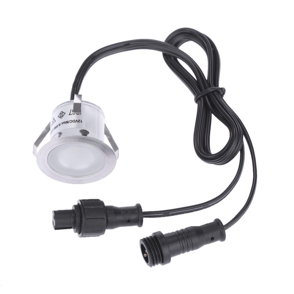 10PCS LED Deck Light 0.6W 500LM SMD2835 Small Recessed In-ground Underground IP67 Waterproof