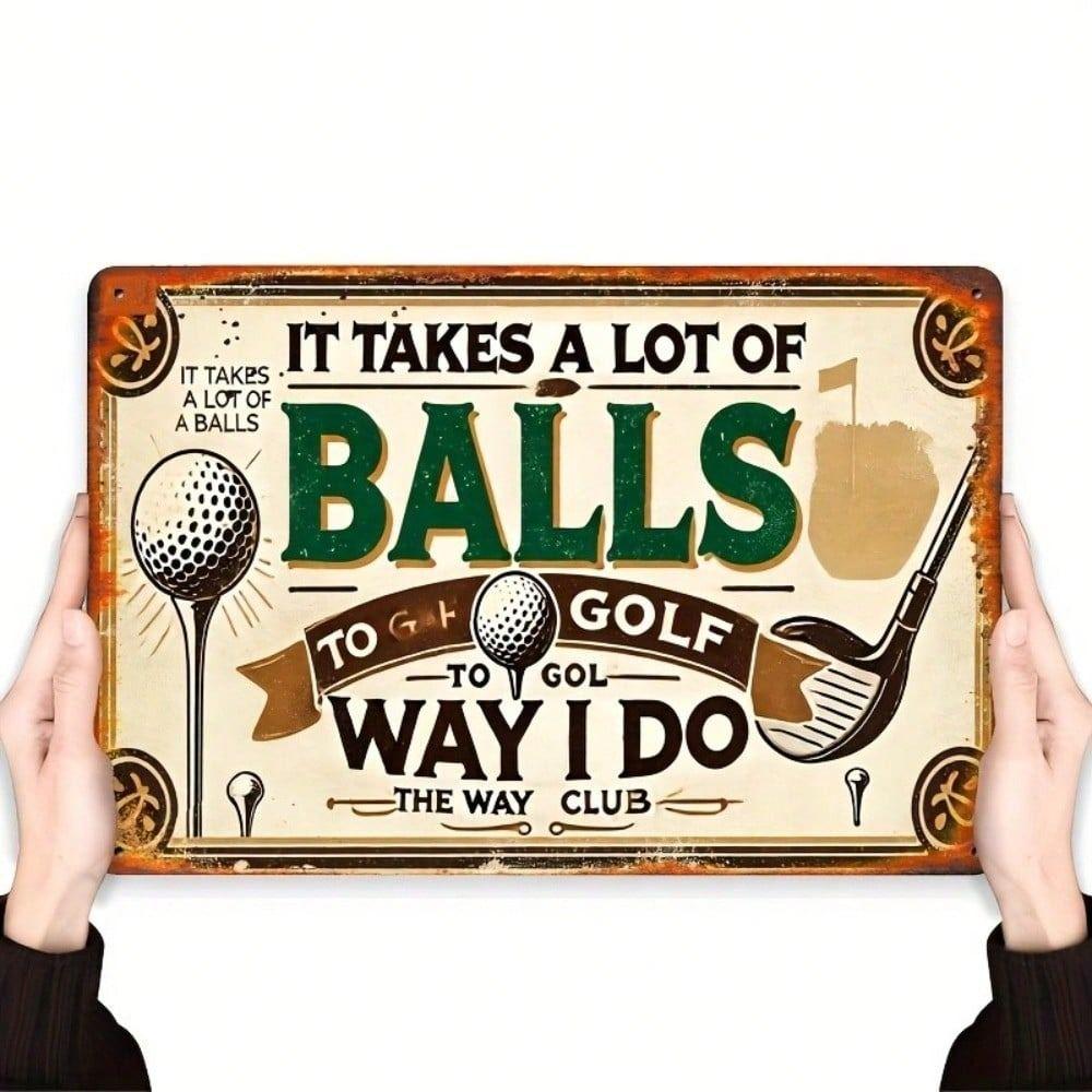Metal Golf Art Vintage Sport Style Wall Decor Poster 20x30cm